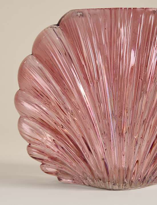 Medium Shell Glass Vase