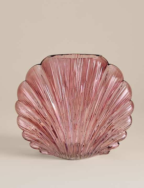 Medium Shell Glass Vase