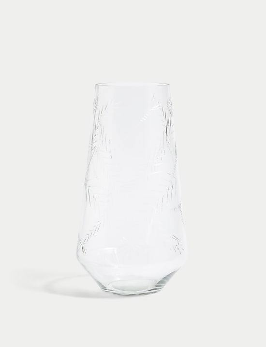 Etched Glass Vase