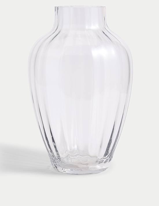 Large Bulb Glass Vase
