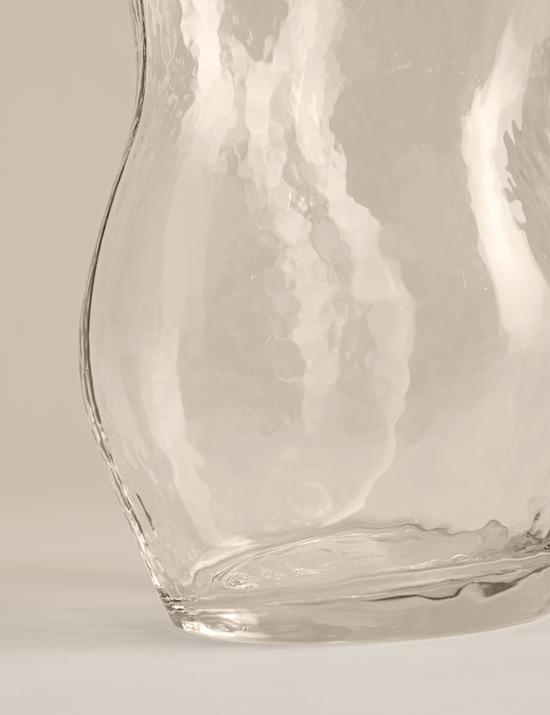 Mottled Twist Glass Vase
