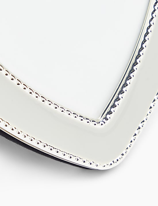 Κορνίζα Mia με καρδιά από διακοσμητικές χάντρες 7,5 X 7,5 cm