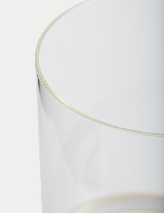 Porte-bougie tempête en céramique festonné