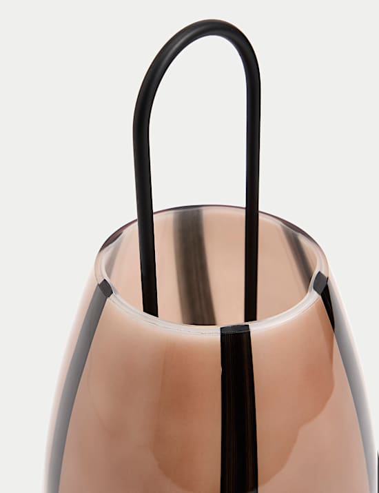 Striped Glass Lantern