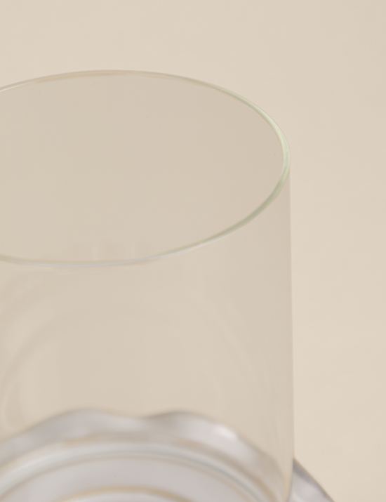 Frill Ceramic Hurricane Candle Holder