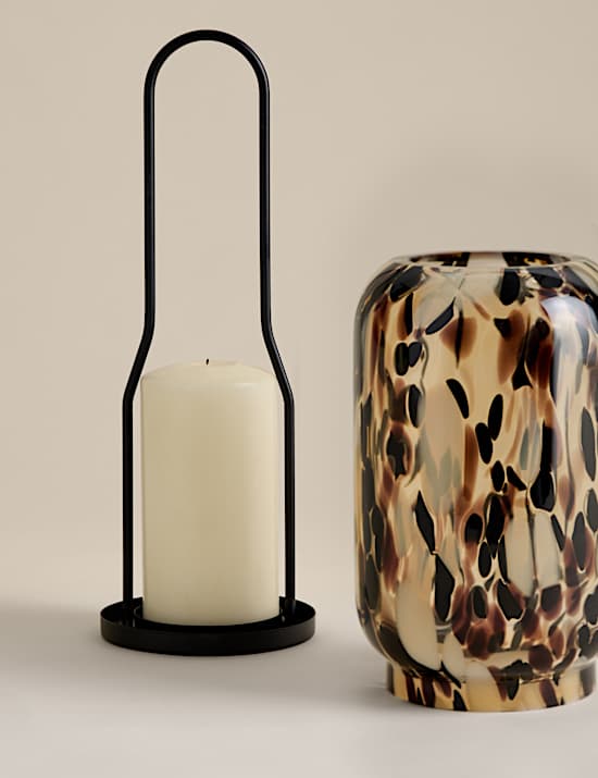 Animal Confetti Glass Lantern