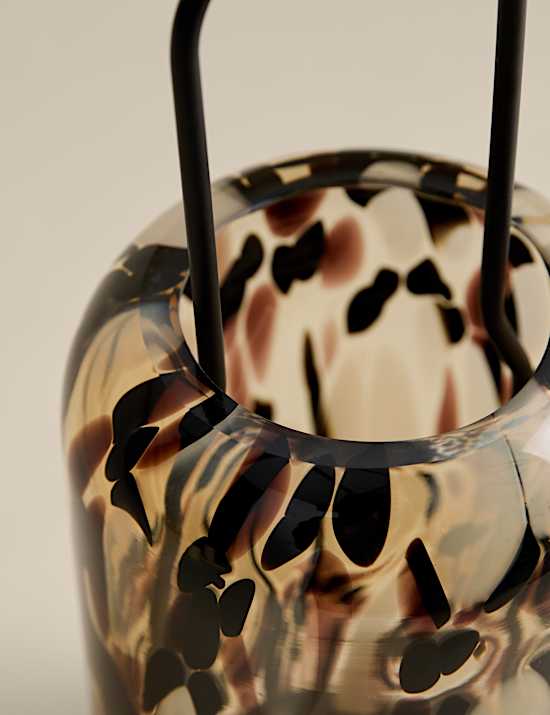 Animal Confetti Glass Lantern