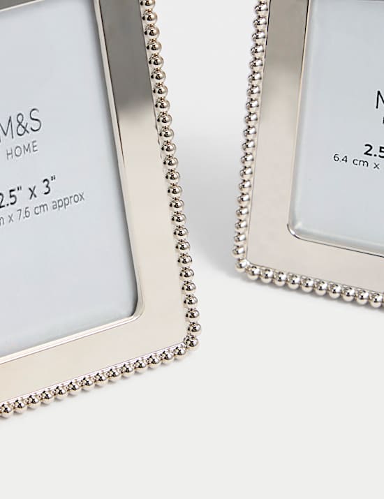 Set of 3 Silver Photo Frames