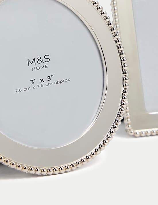 Set of 3 Silver Photo Frames