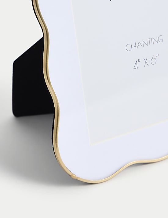 Μεταλλική κορνίζα με κυματιστό σχέδιο 10 x 15 εκ.