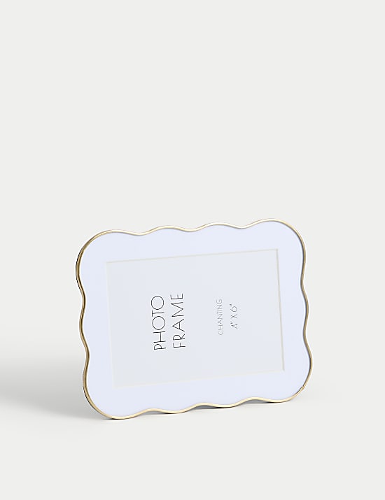 Μεταλλική κορνίζα με κυματιστό σχέδιο 10 x 15 εκ.