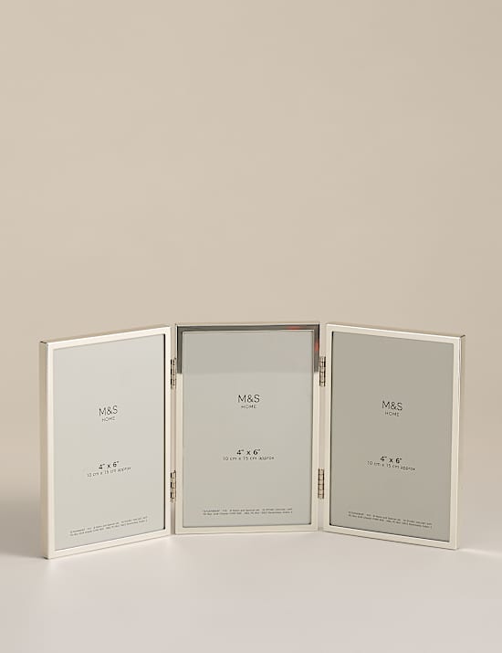 Metal Triple Photo Frame 4x6 Inch