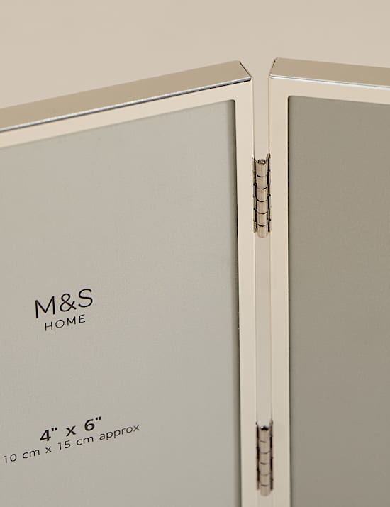 Metal Triple Photo Frame 4x6 inch