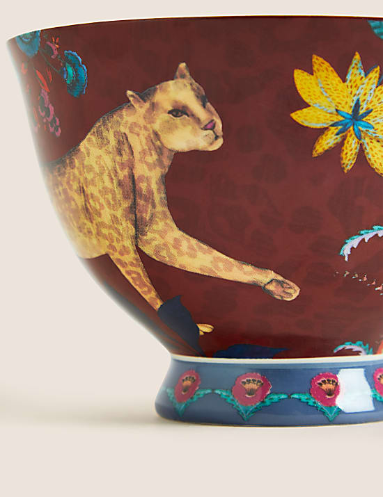 Mug à pied à motif léopard