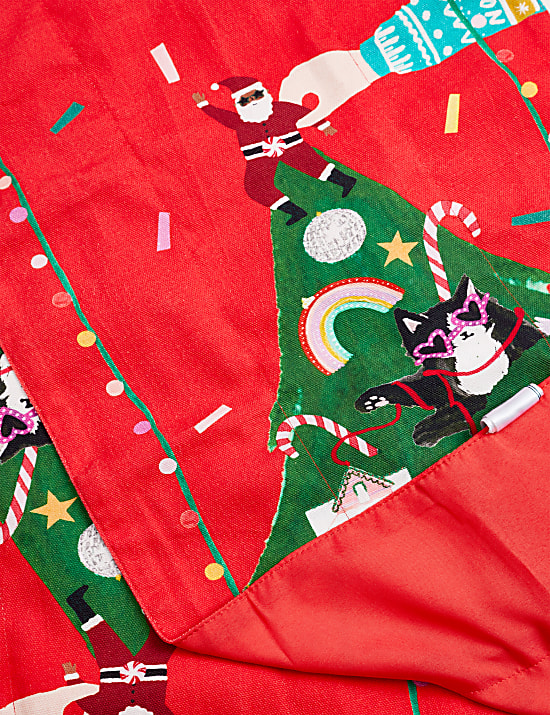 Χριστουγεννιάτικο ράνερ τραπεζιού με φωτάκια