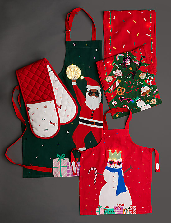 Χριστουγεννιάτικο ράνερ τραπεζιού με φωτάκια