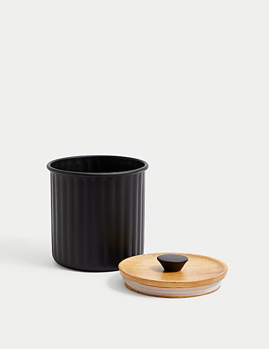 Small Ribbed Storage Jar