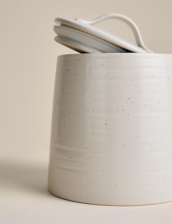 Grand pot &agrave; biscuits en c&eacute;ramique