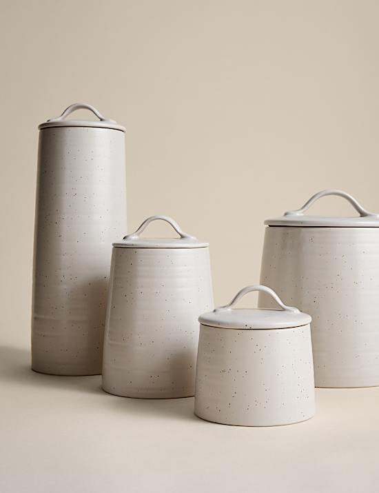 Grand pot &agrave; biscuits en c&eacute;ramique