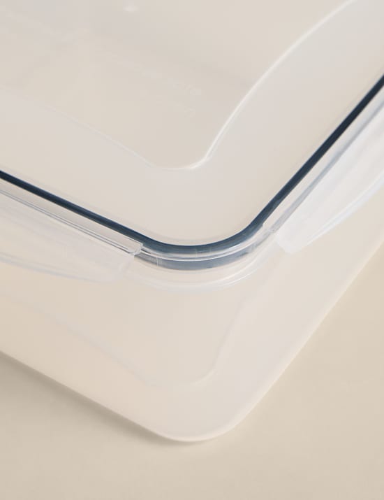 Lot de 8 bo&icirc;tes de rangement &agrave; clips carr&eacute;s