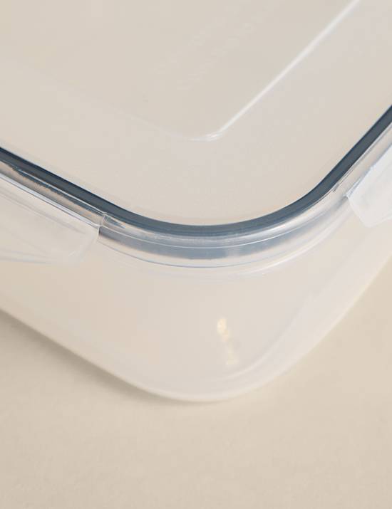 Lot de 5 bo&icirc;tes de rangement &agrave; clips carr&eacute;s 1,2 l