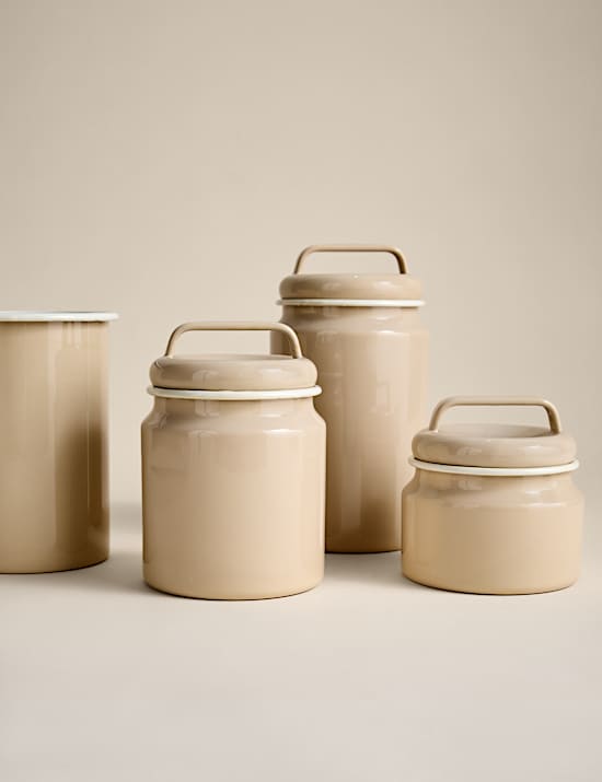 Medium Enamel Storage Jar
