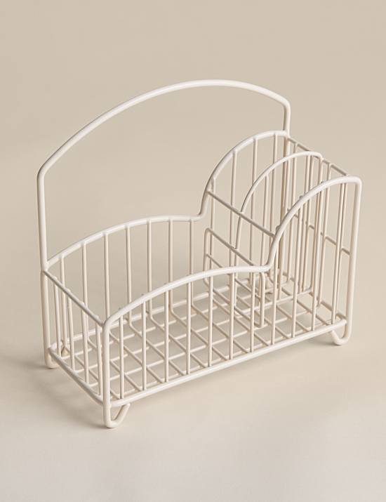 Panier &agrave; vaisselle en fil m&eacute;tallique