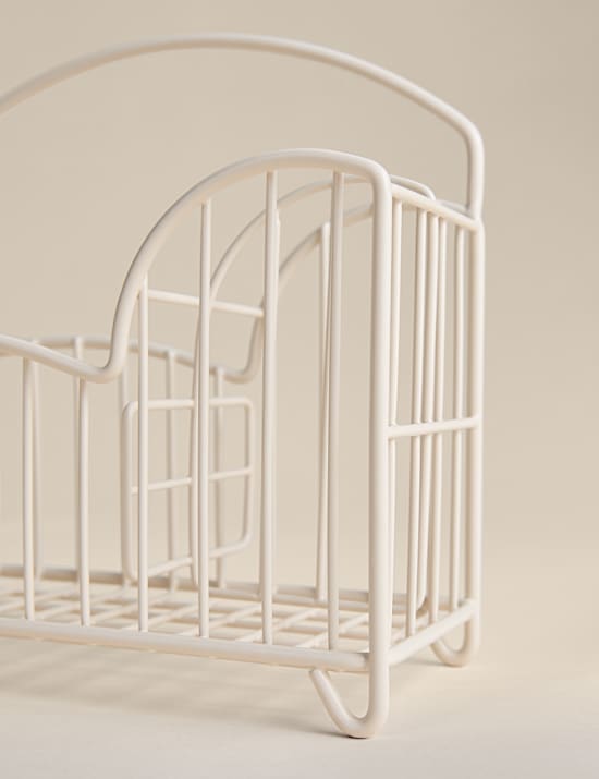 Panier &agrave; vaisselle en fil m&eacute;tallique