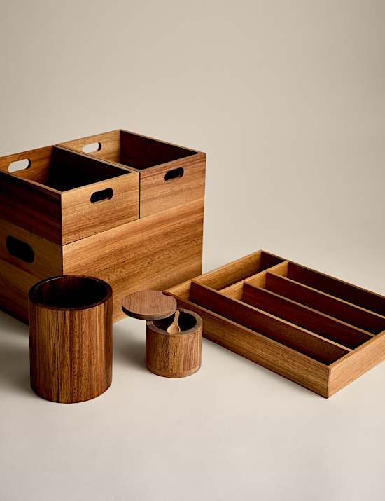 Houten pot met lepel