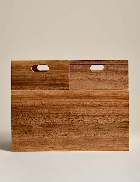 Set of 3 Wooden Stacking Boxes