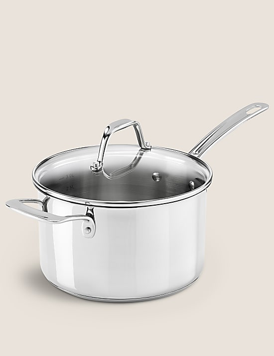 Stainless Steel 20cm Large Saucepan
