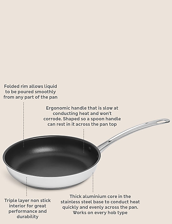 Po&ecirc;le 24&nbsp;cm en acier inoxydable de taille moyenne