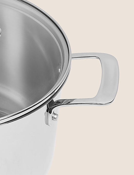 Stainless Steel 24cm Medium Stock Pot