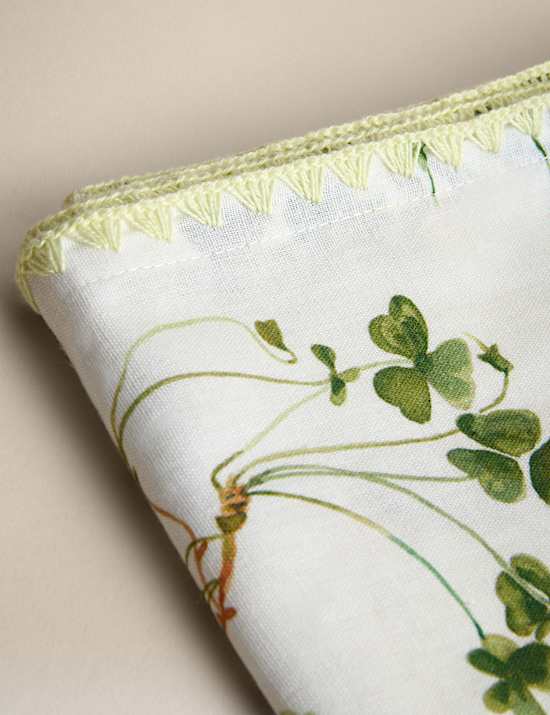 Cotton with Linen Floral Tablecloth