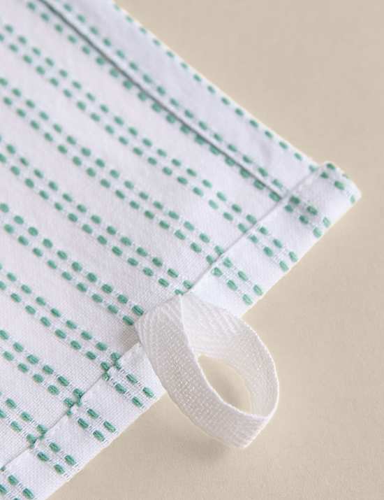 Set of 3 Pure Cotton Waffle Tea Towels
