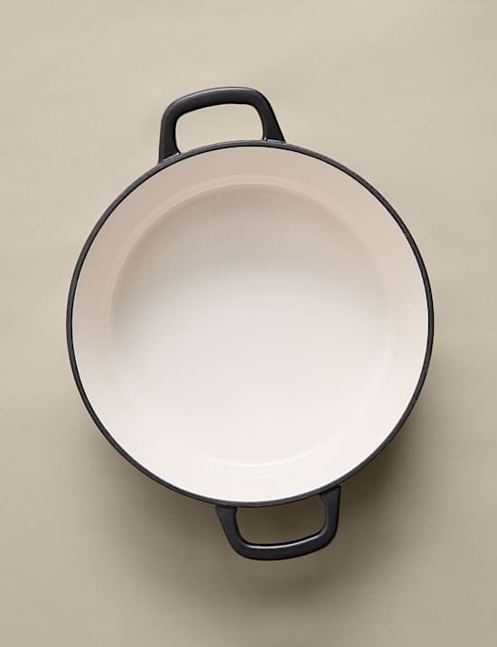 Cast Iron Shallow Casserole Dish