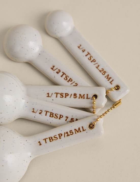Set of 5 Ceramic Measuring Spoons