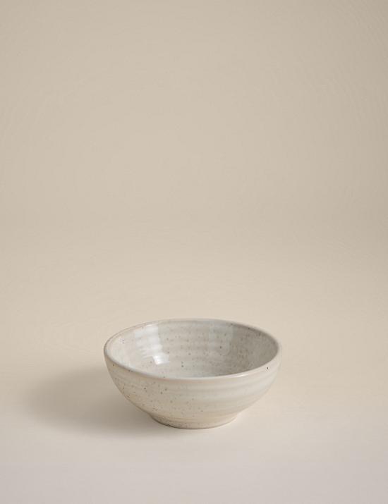 3pk Ceramic Ribbed Pinch Bowls