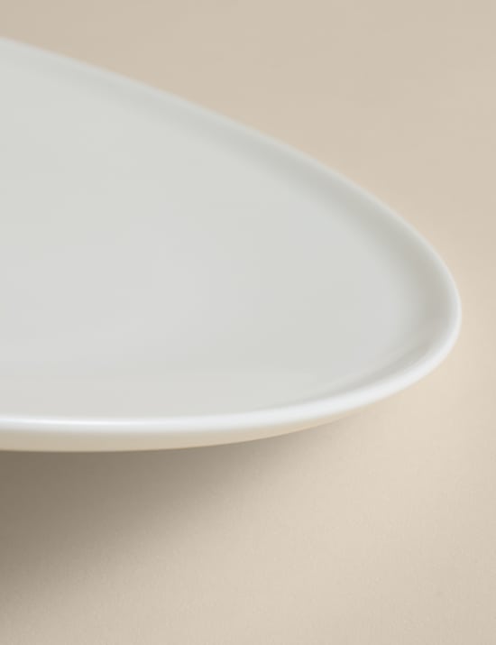 Straight Sided China Dinner Plate
