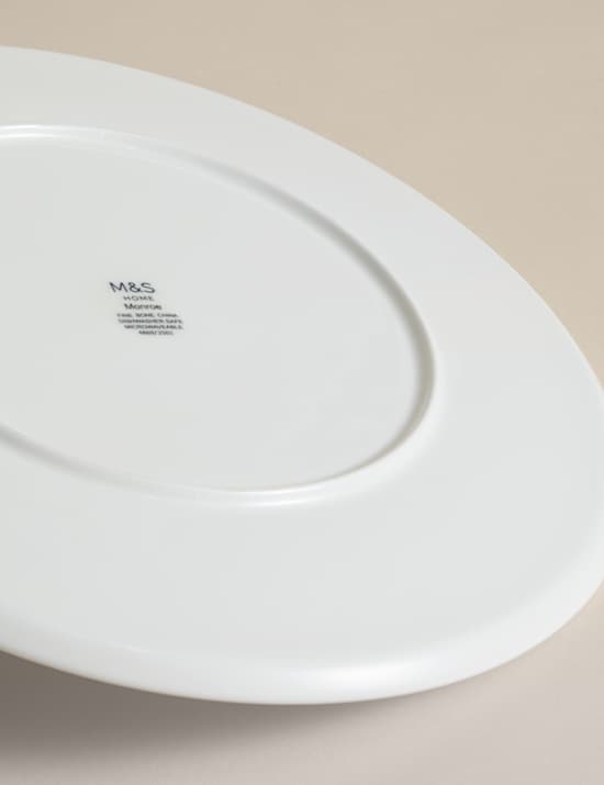 Straight Sided China Dinner Plate