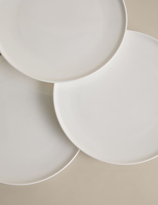 Lot de 4 grandes assiettes Arlington en porcelaine fine
