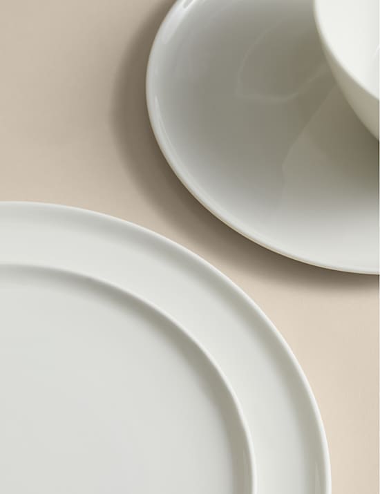 12 Piece Straight Sided China Dinner Set