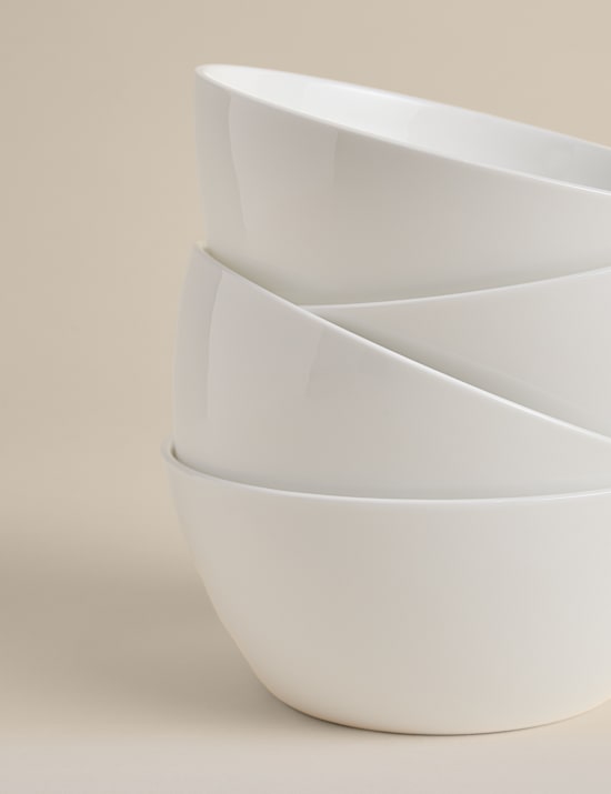 Sada 4 misek na cere&aacute;lie z jemn&eacute;ho porcel&aacute;nu Arlington