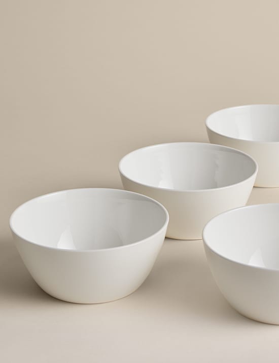 Sada 4 misek na cere&aacute;lie z jemn&eacute;ho porcel&aacute;nu Arlington