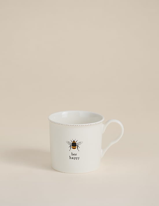 Taza de abeja feliz