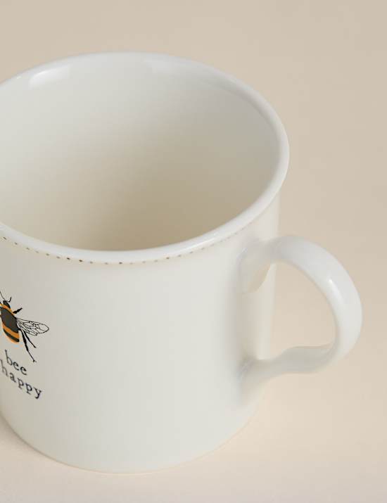 Taza de abeja feliz