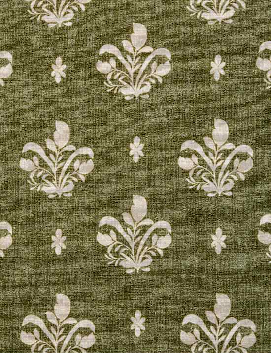 Set of 4 Cotton with Linen Block Print Napkins