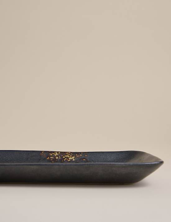 Oxidized Stoneware Rectangular Platter