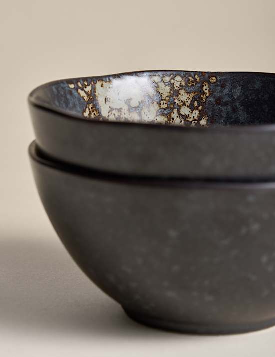 Set of 2 Oxidised Soy Nibble Bowls