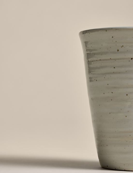 Textured Spin Handleless Mug